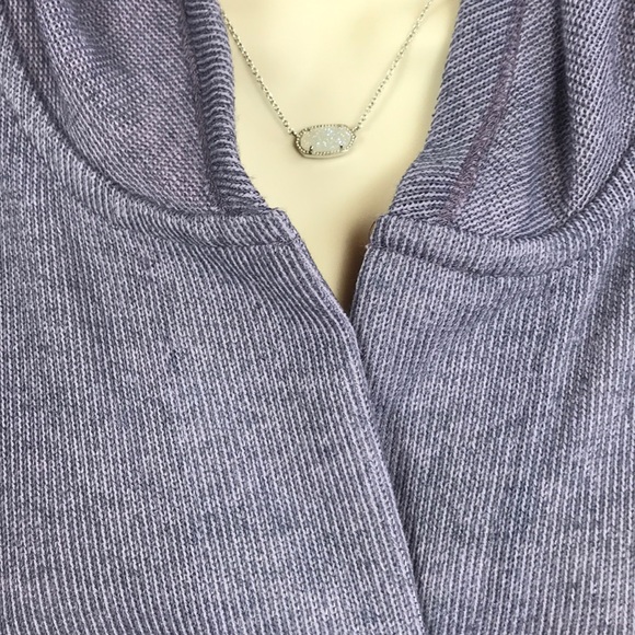 SOFT SURROUNDINGS LAVENDER LONG TOP W/ HOOD LARGE - Picture 8 of 15